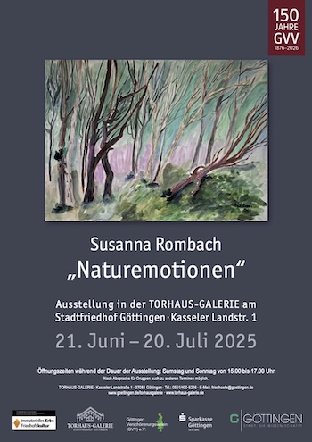Plakat Ausstellung Susanna Rombach »Naturemotionen«