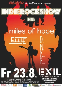 IndieRockShow mit »Miles of Hope«