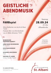 Geistliche Abendmusik »FARBspiel«