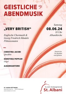 Geistliche Abendmusik »very british«