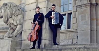 »Klassik im Klinikum« Nico Gutu (Akkordeon) und Marcus Sundermeyer (Violoncello)