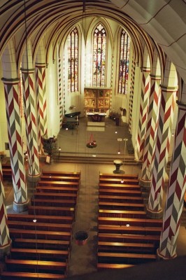 Jacobikirche von der großen Orgel aus gesehen